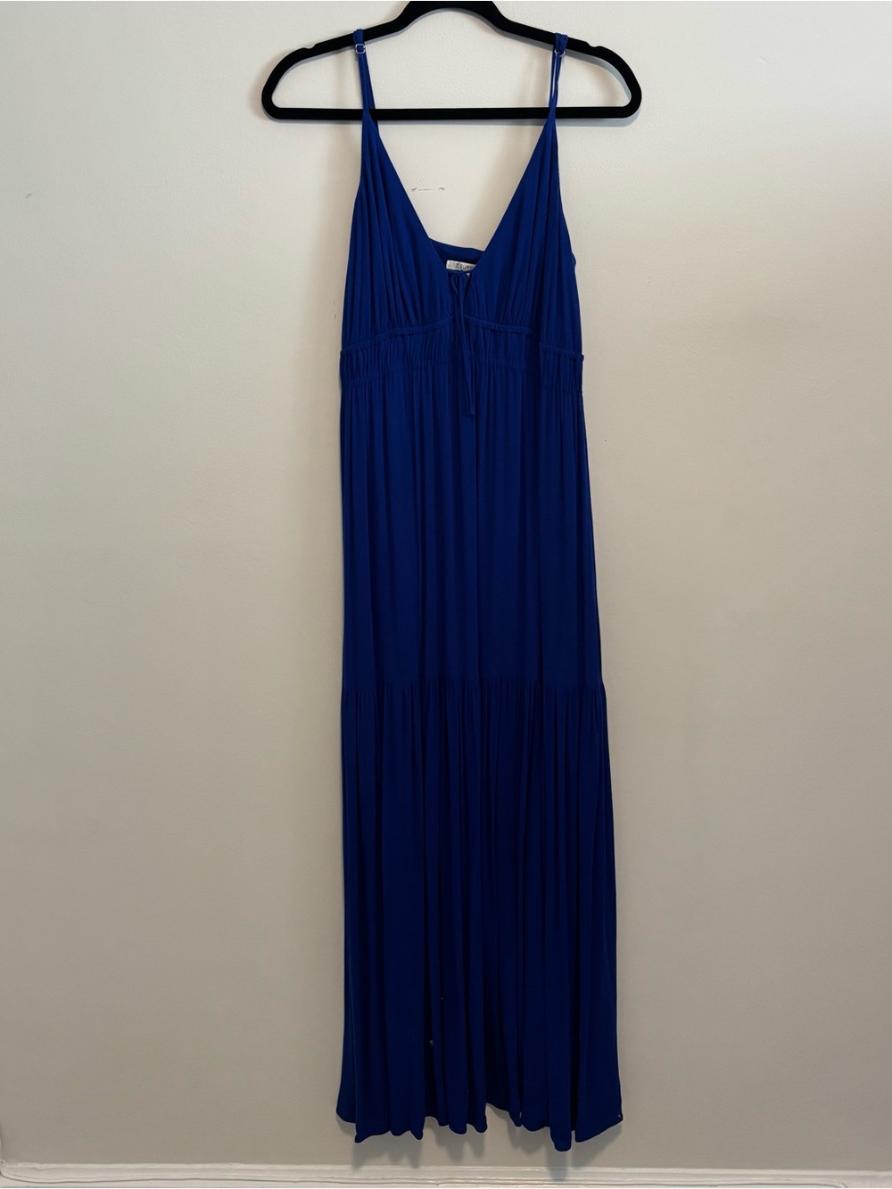 Z Supply Royal Blue Maxi Dress with Spaghetti Straps